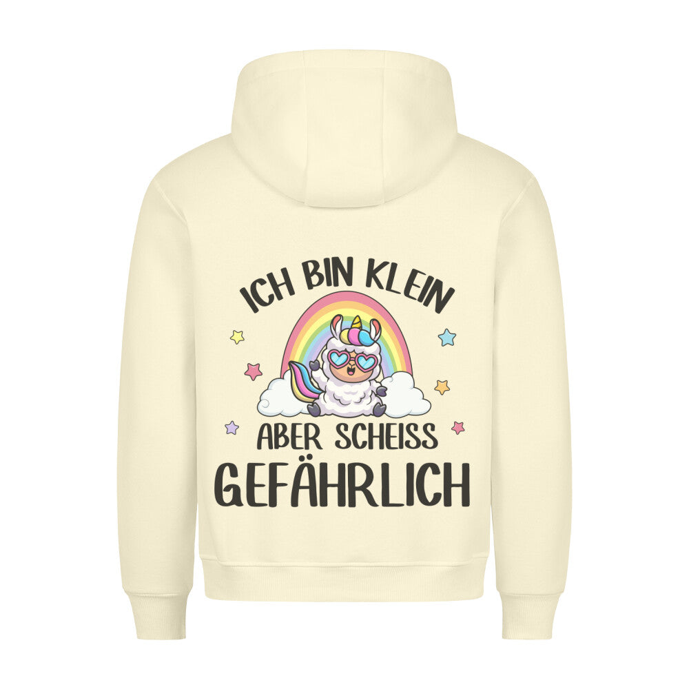 Gefährlich Lama - Hoodie Unisex Rückendruck