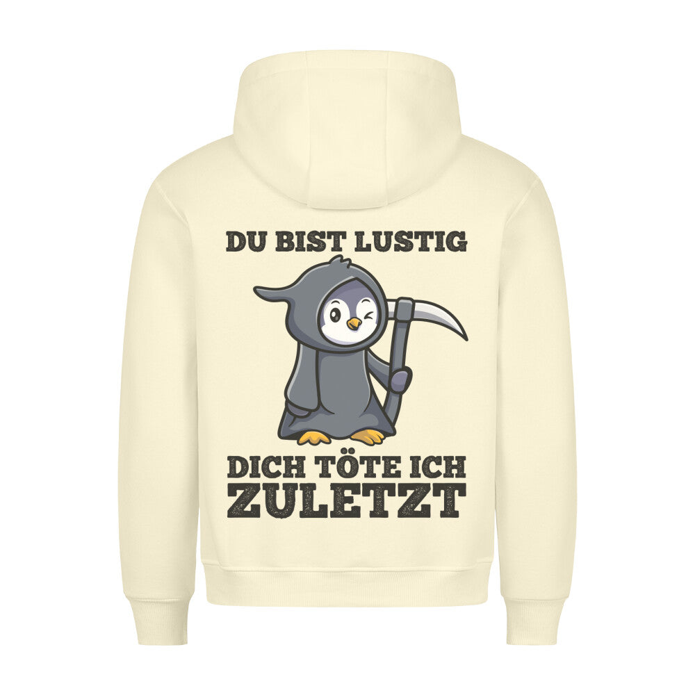 Lustig Sensenpinguin - Hoodie Unisex Rückendruck