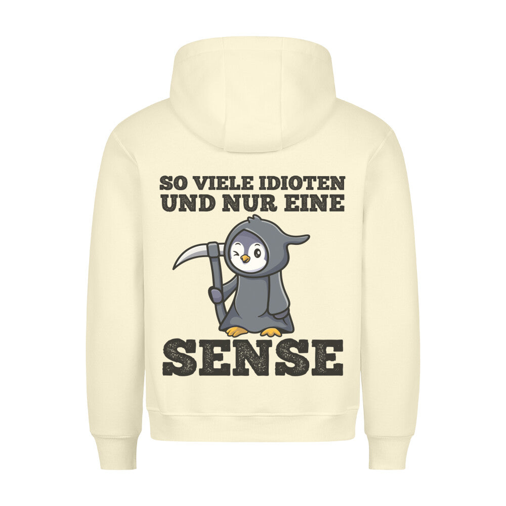 Idioten Sensenpinguin - Hoodie Unisex Rückendruck