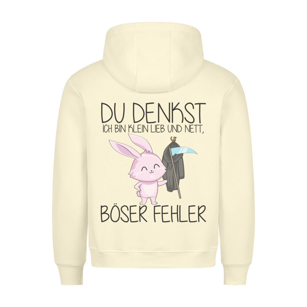 Böser Fehler Bunny - Hoodie Unisex Rückendruck