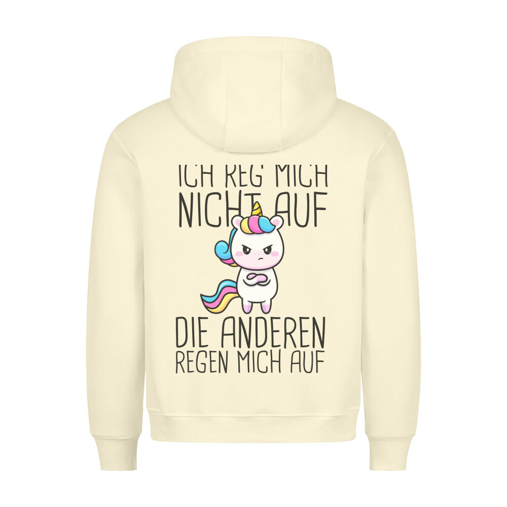 Ich reg mich nicht auf - Hoodie Unisex Rückendruck