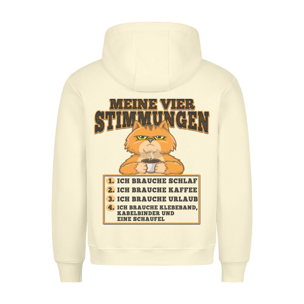 Vier Stimmungen - Hoodie Unisex Rückendruck