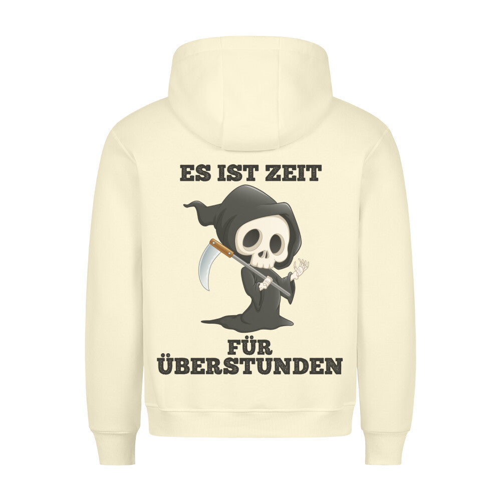 Überstunden Sensenmann - Hoodie Unisex Rückendruck