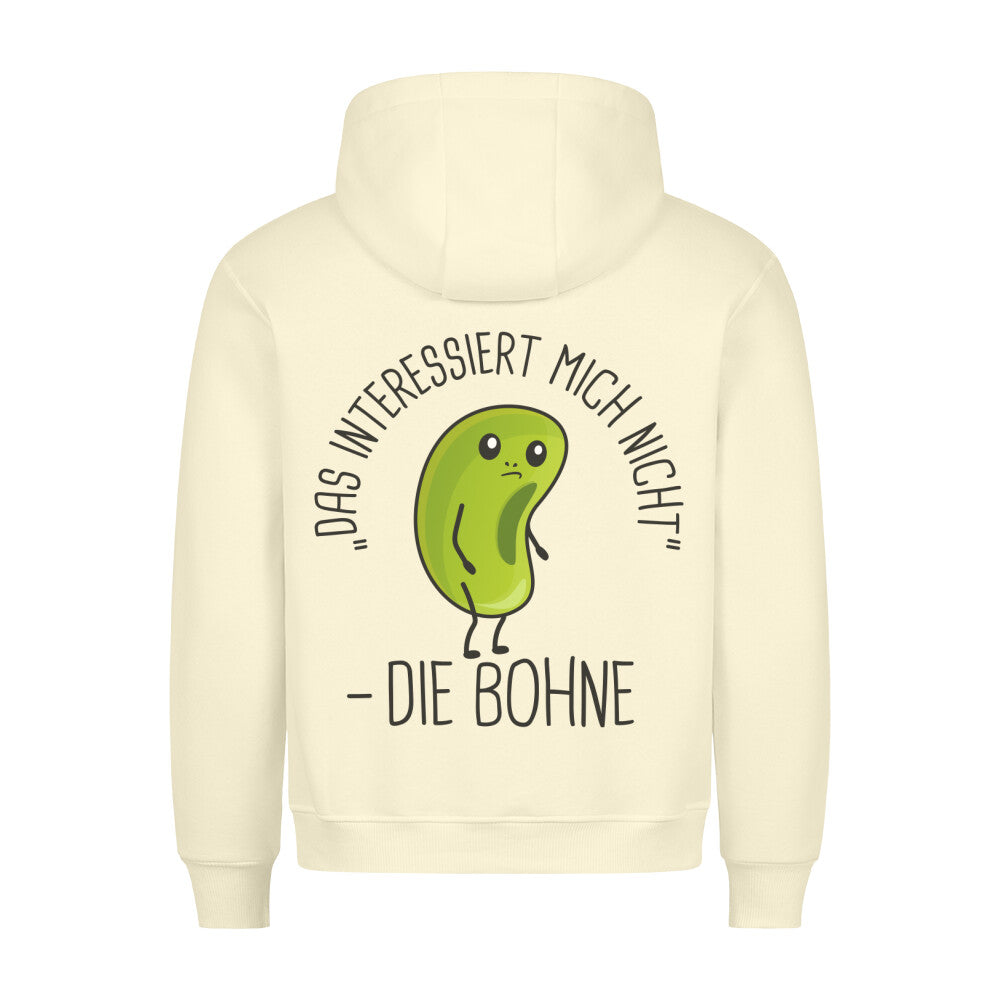 Interessiert Bohne - Hoodie Unisex Rückendruck