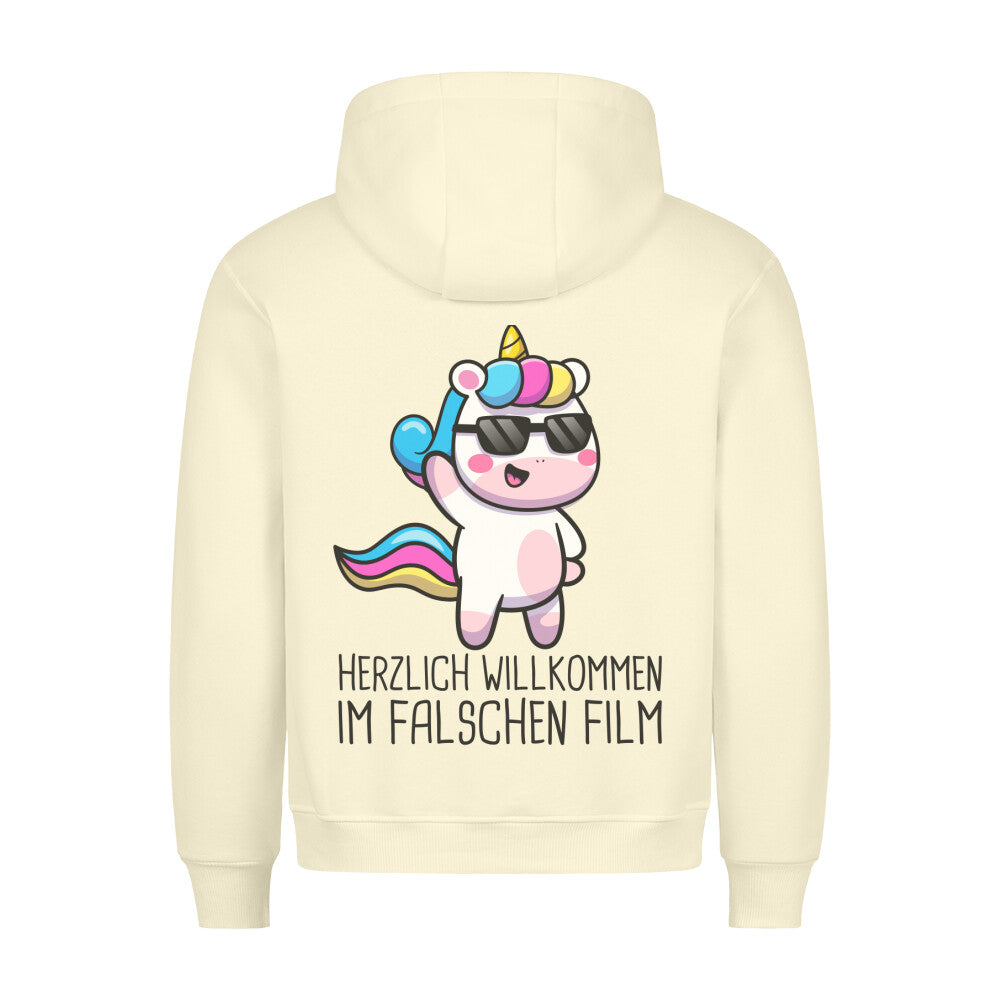 Film Einhorn - Hoodie Unisex Rückendruck