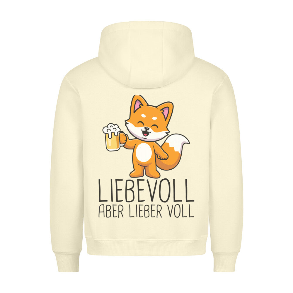 Liebevoll Fuchs - Hoodie Unisex Rückendruck