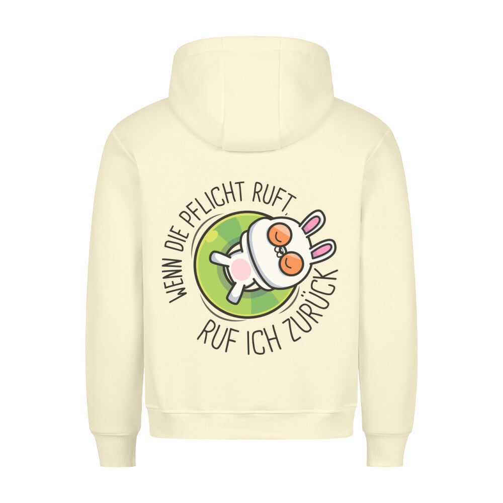 Pflicht Bunny - Hoodie Unisex Rückendruck