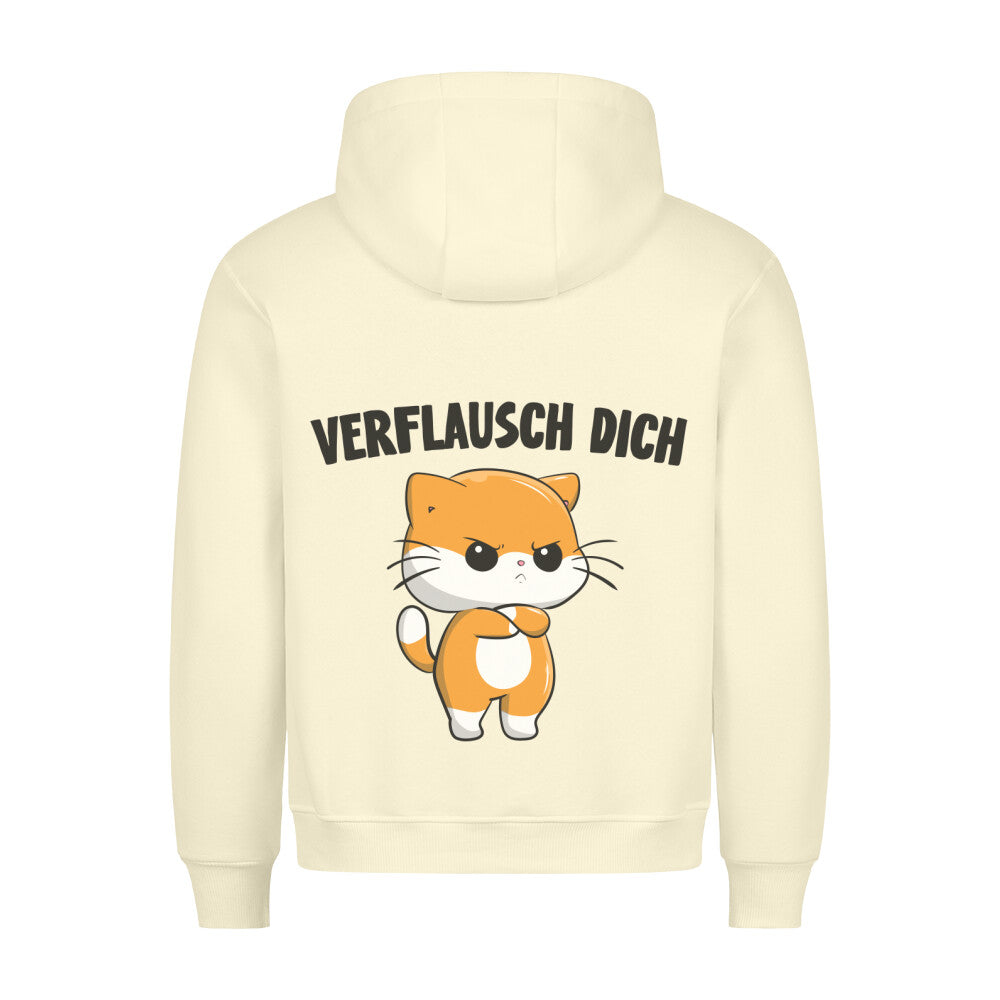 Verflausch Dich Katze - Hoodie Unisex Rückendruck