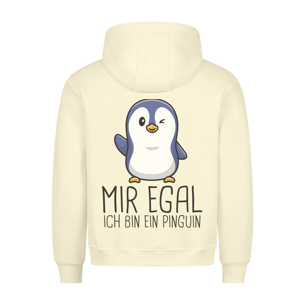 Mir Egal Pinguin - Hoodie Unisex Rückendruck
