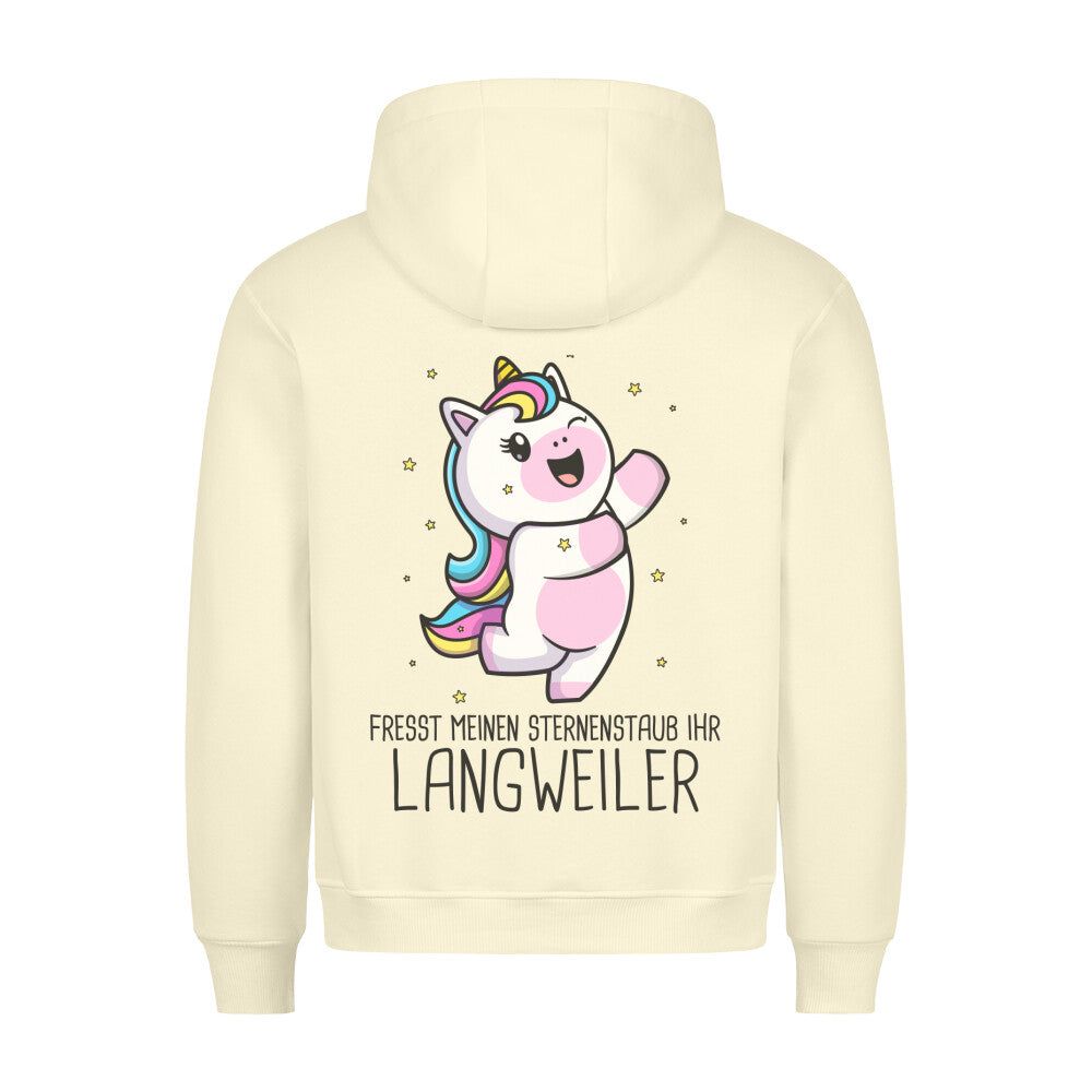 Langweiler Einhorn - Hoodie Unisex Rückendruck