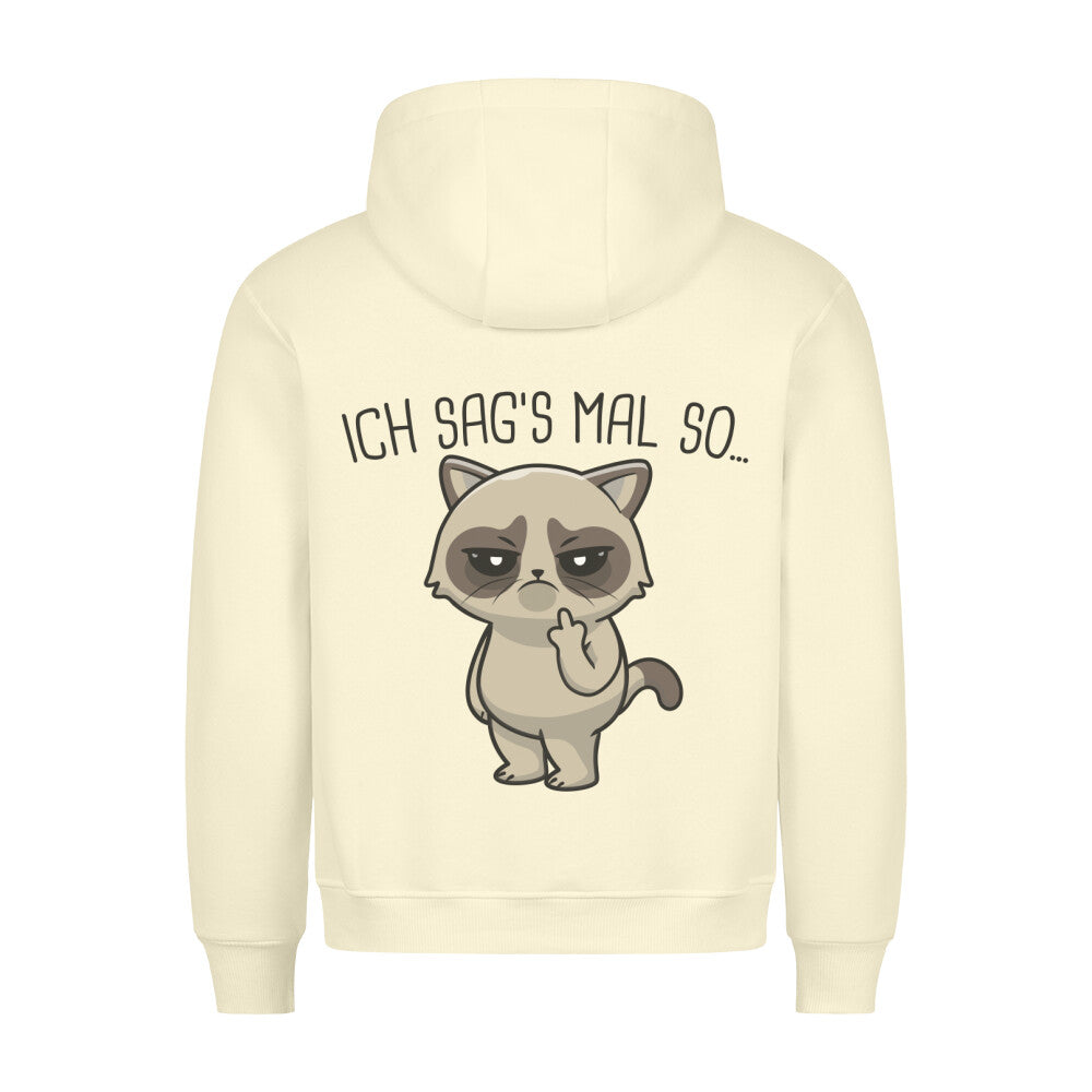 Ich Sag's Katze - Hoodie Unisex Rückendruck