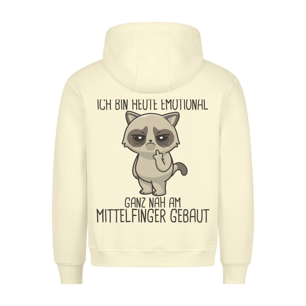 Emotional Katze - Hoodie Unisex Rückendruck