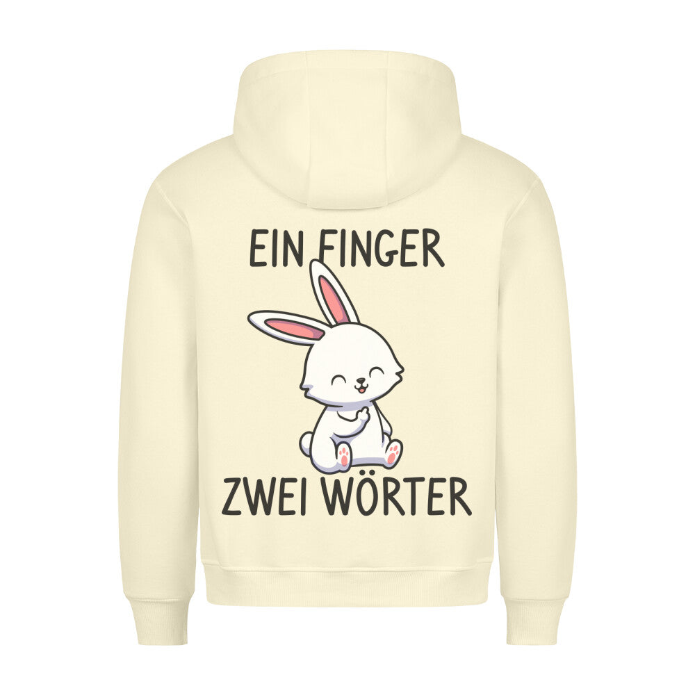 Finger Hase - Hoodie Unisex Rückendruck