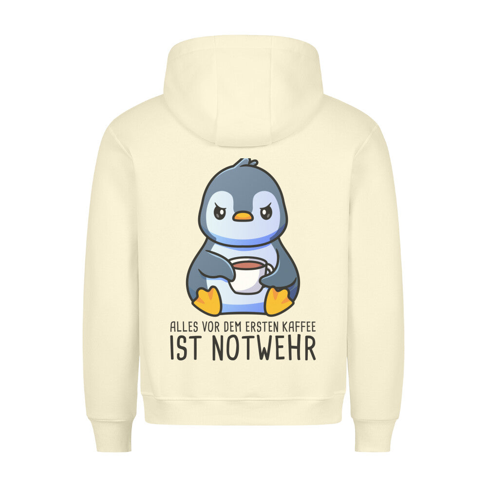 Notwehr Pinguin - Hoodie Unisex Rückendruck