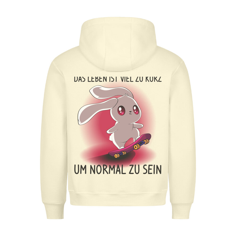 Zu Kurz Hase - Hoodie Unisex Rückendruck
