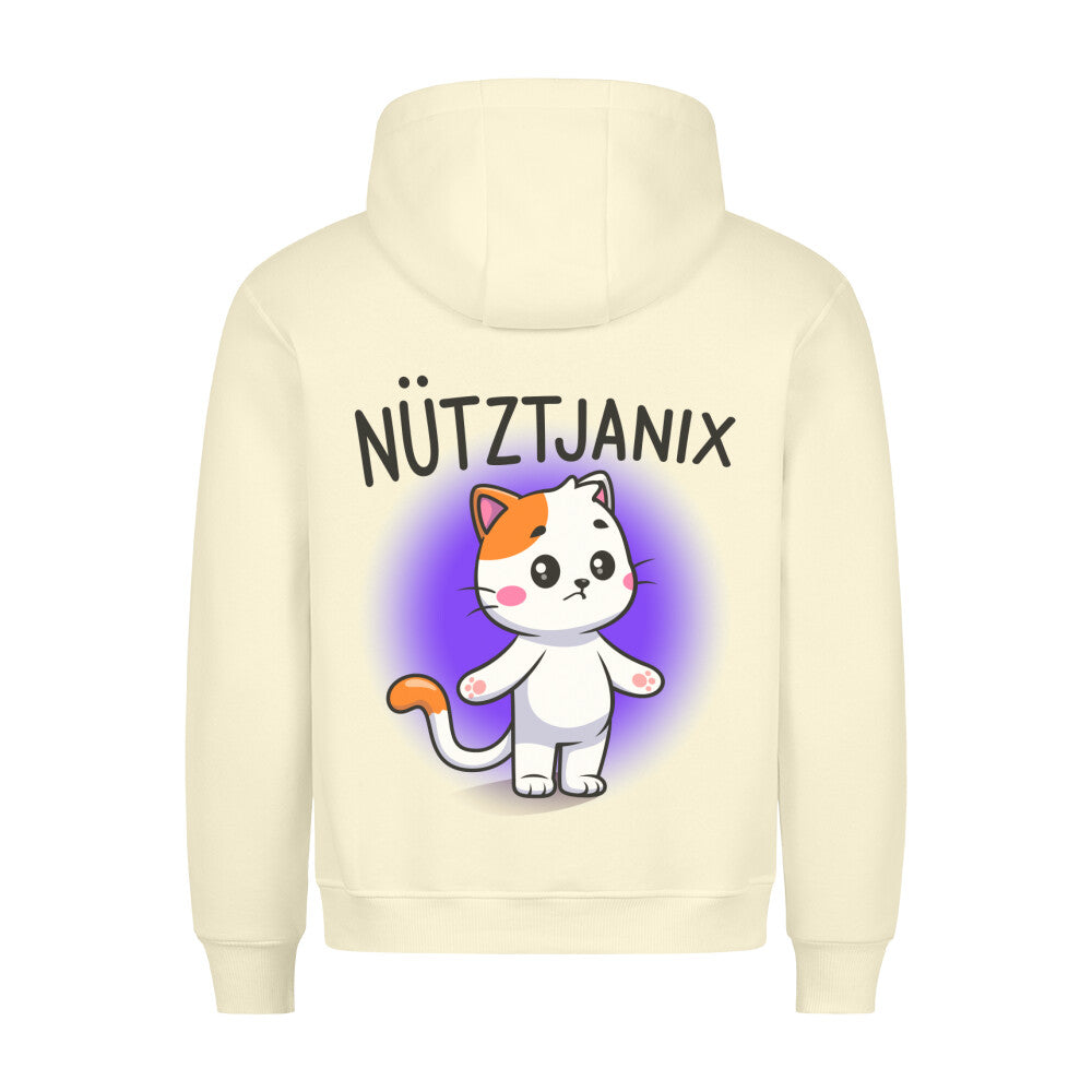 Nütztjanix Katze - Hoodie Unisex Rückendruck