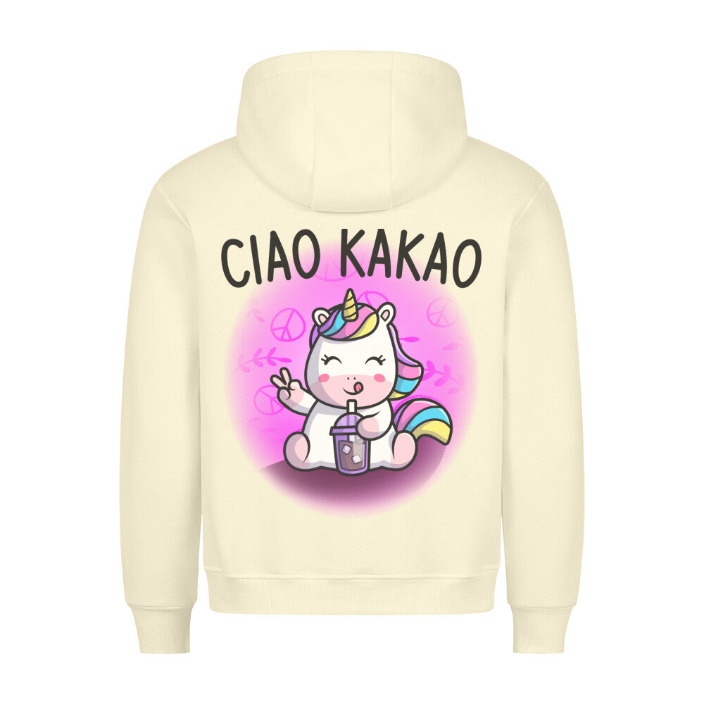 Kakao Einhorn - Hoodie Unisex Rückendruck