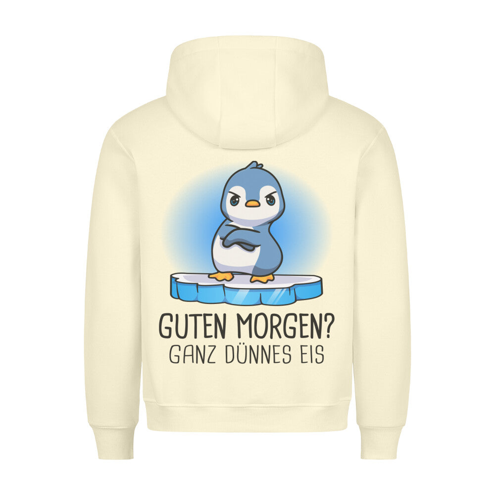 Morgen Pinguin - Hoodie Unisex Rückendruck