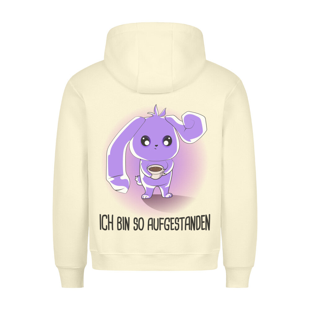 Aufgestanden Hase - Hoodie Unisex Rückendruck