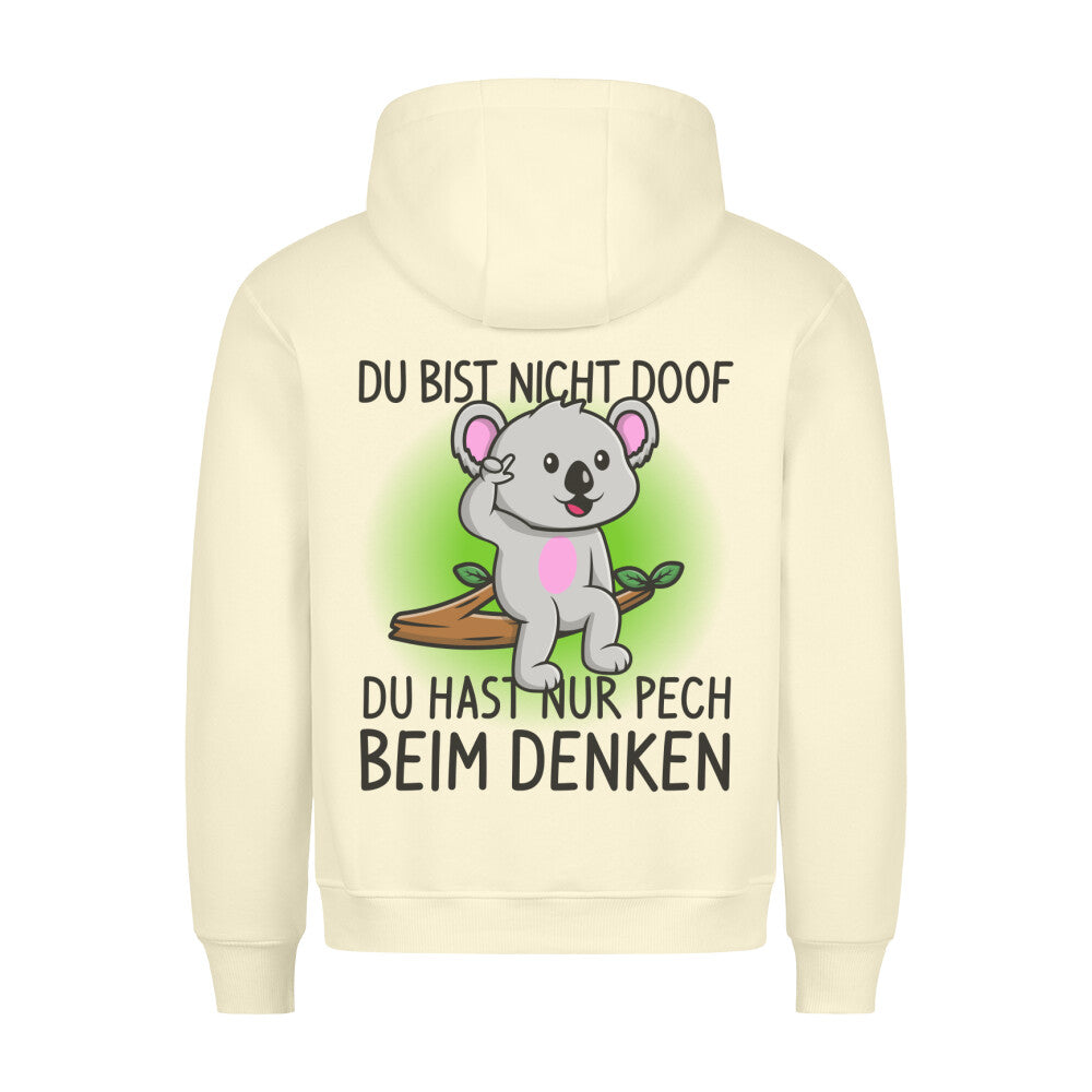 Doof Koala - Hoodie Unisex Rückendruck