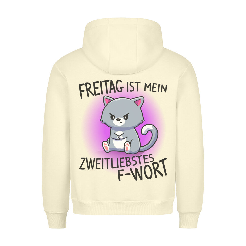 F-Wort Katze - Hoodie Unisex Rückendruck