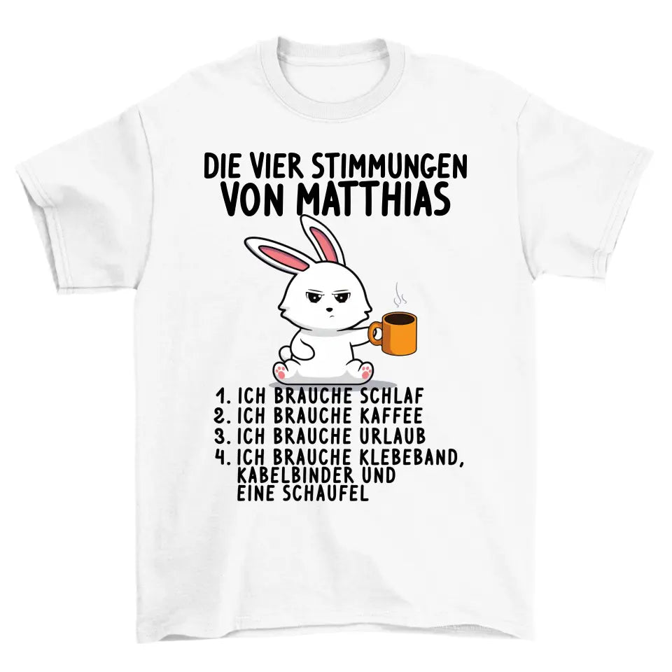 Vier Stimmungen - Personalisierbar Unisex