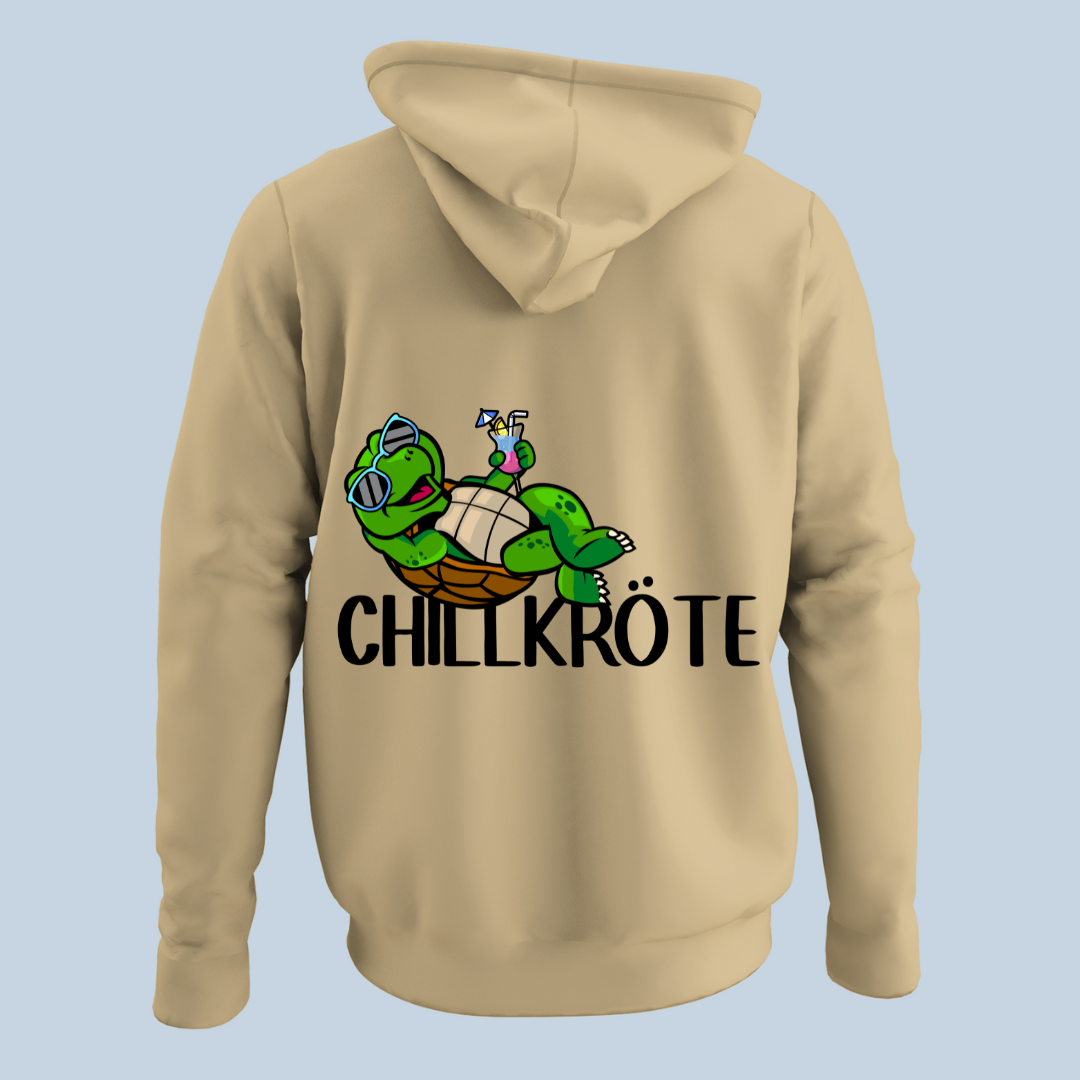 Chillkröte - Hoodie Unisex Rückendruck