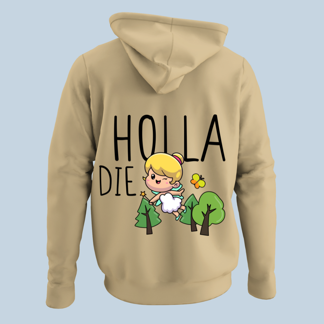 Holla Die Waldfee - Hoodie Unisex Rückendruck