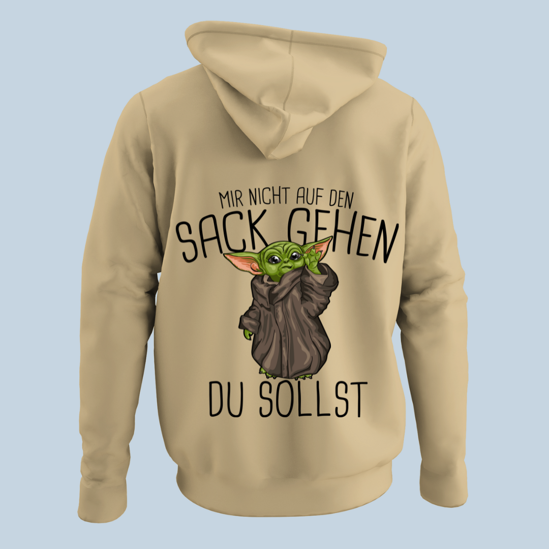 Auf den Sack gehen - Hoodie Unisex Rückendruck