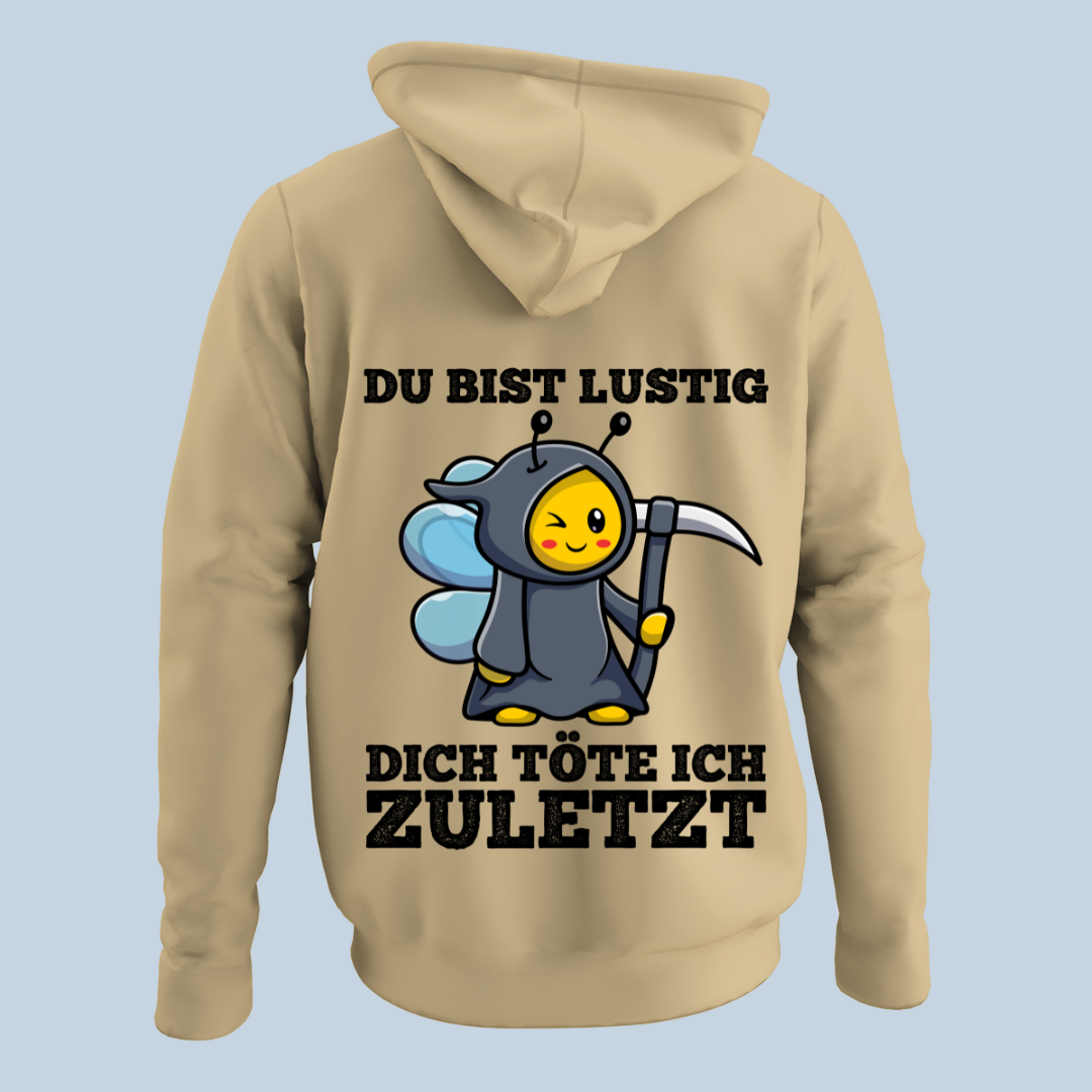 Lustig Sensenbiene - Hoodie Unisex Rückendruck