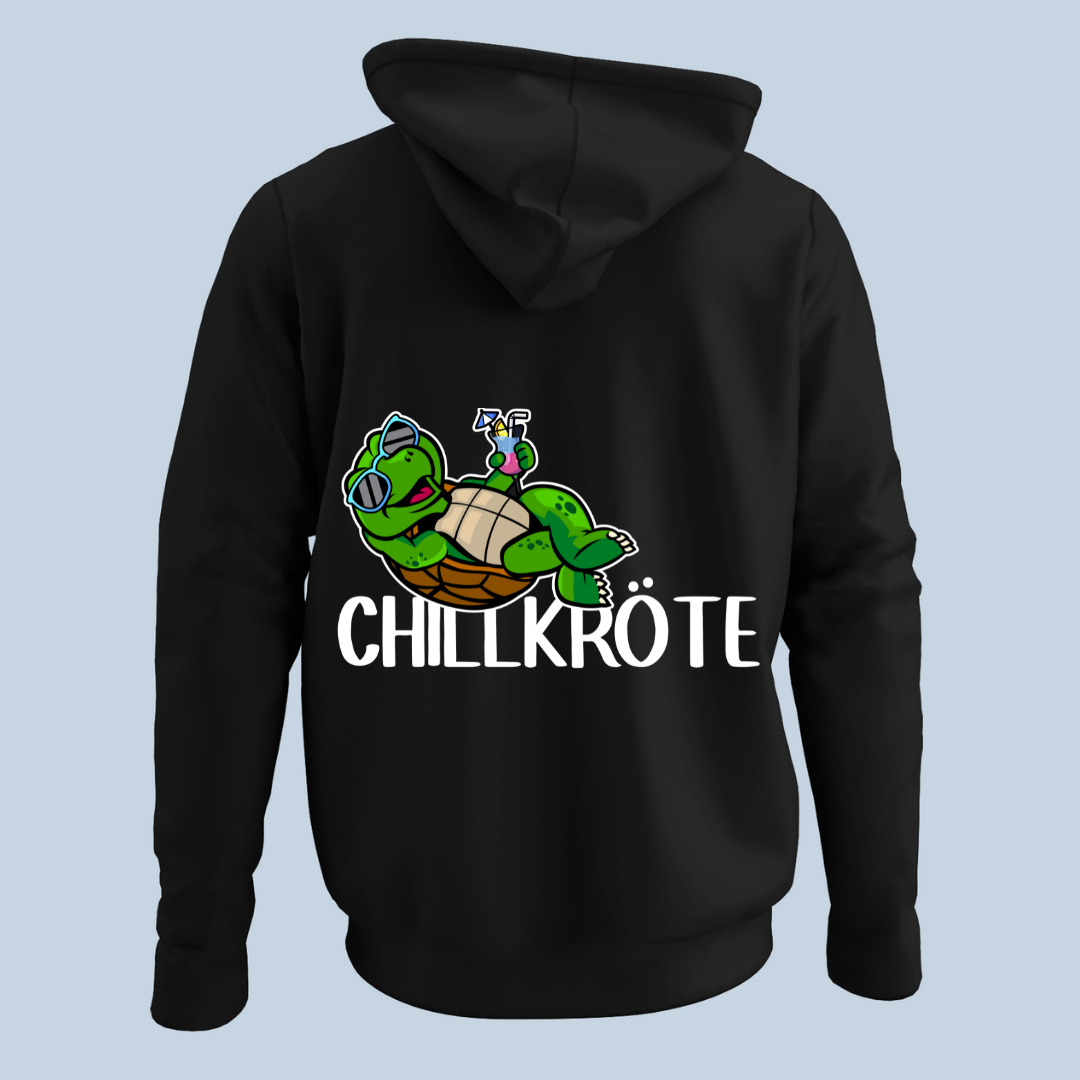 Chillkröte - Hoodie Unisex Rückendruck