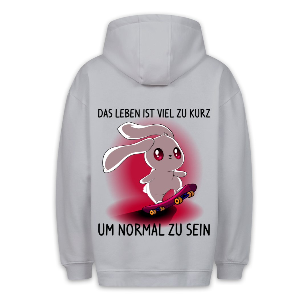 Zu Kurz Hase - Hoodie Unisex Rückendruck