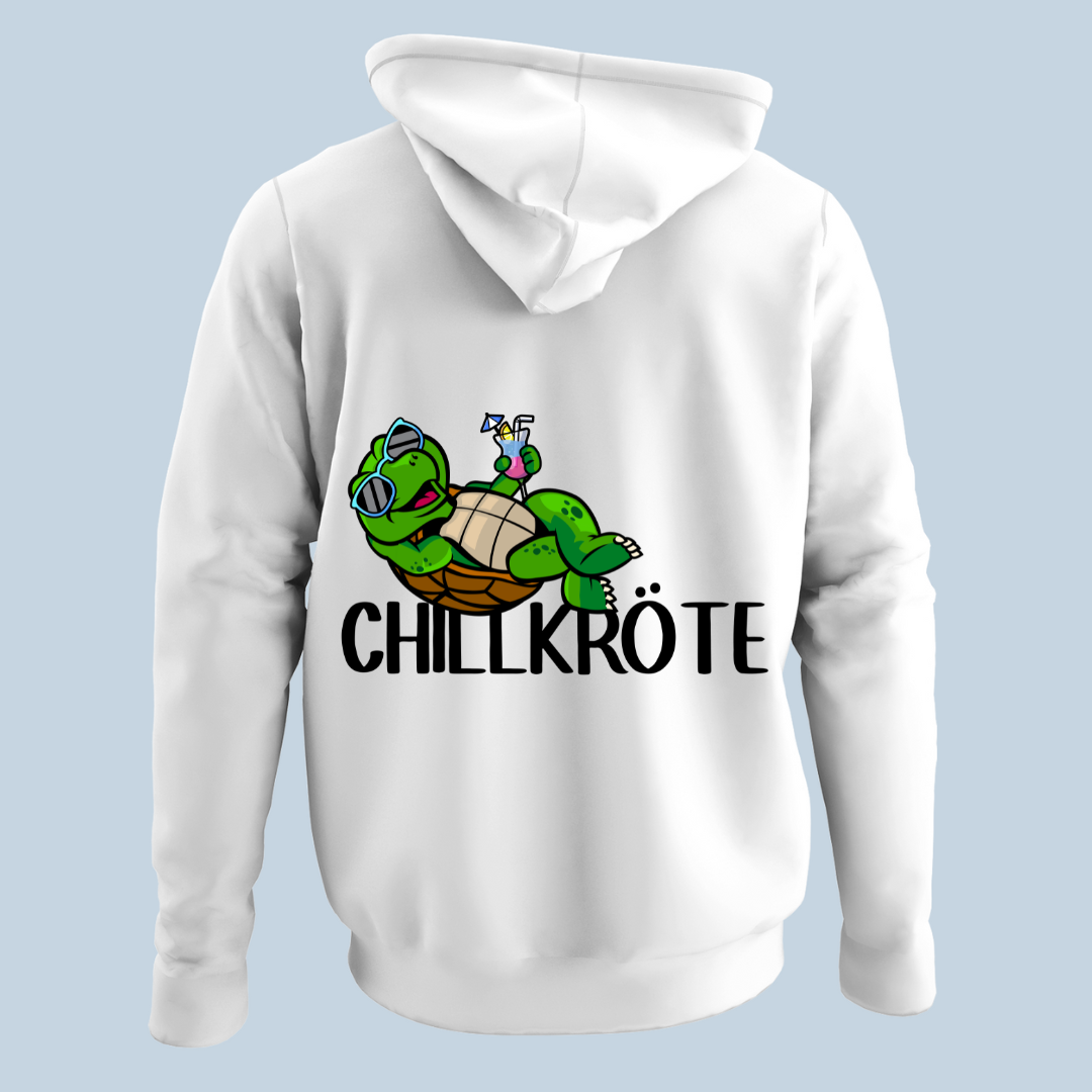 Chillkröte - Hoodie Unisex Rückendruck