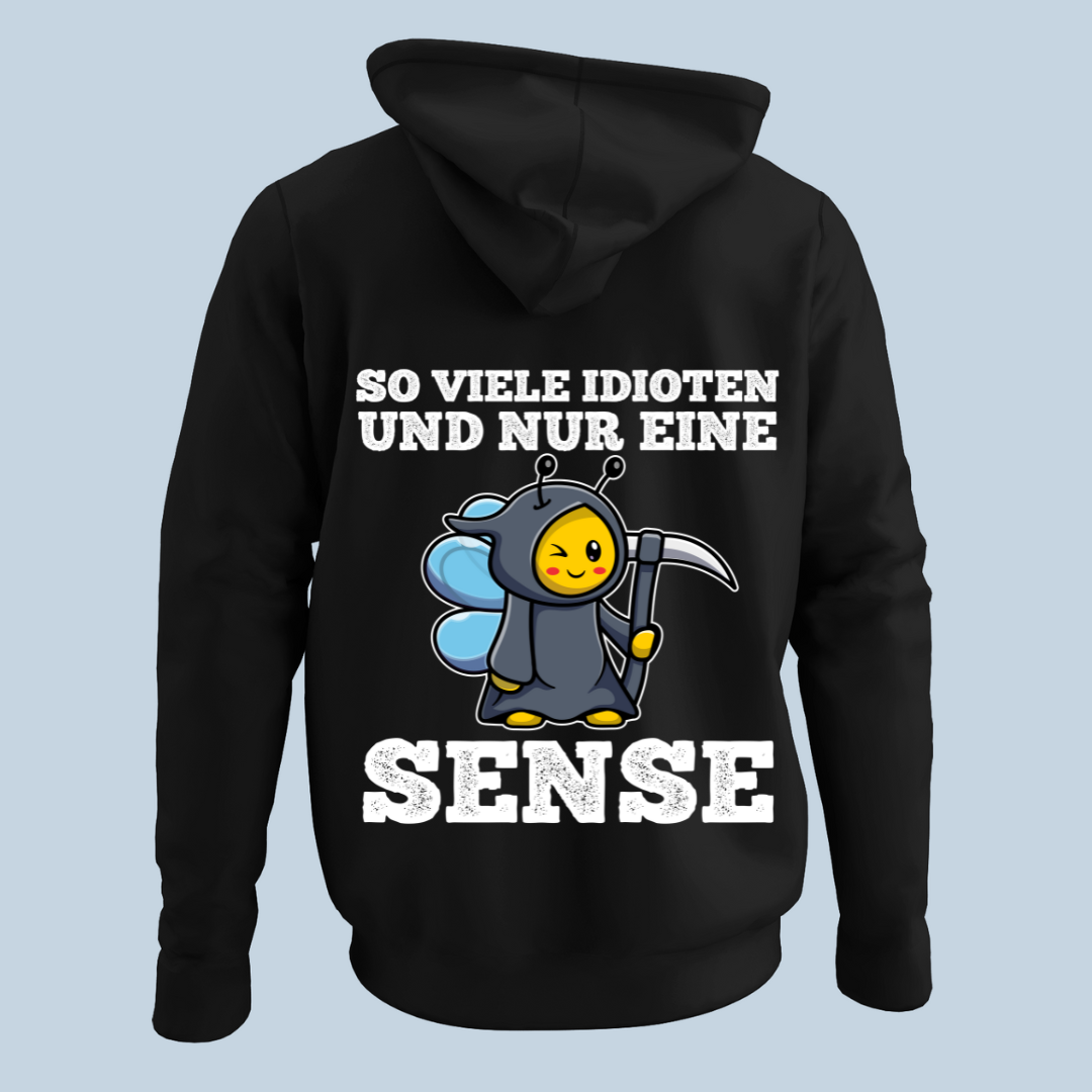 Idioten Sensenbiene - Hoodie Unisex Rückendruck