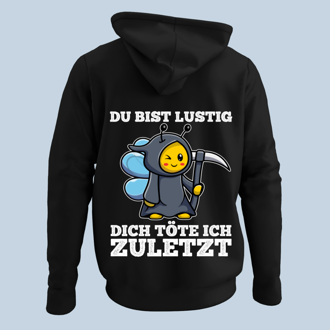 Lustig Sensenbiene - Hoodie Unisex Rückendruck