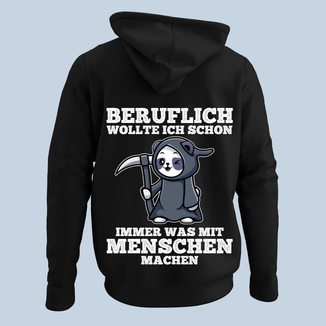 Beruflich Sensenpanda - Hoodie Unisex Rückendruck