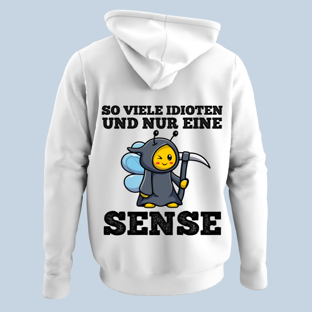 Idioten Sensenbiene - Hoodie Unisex Rückendruck