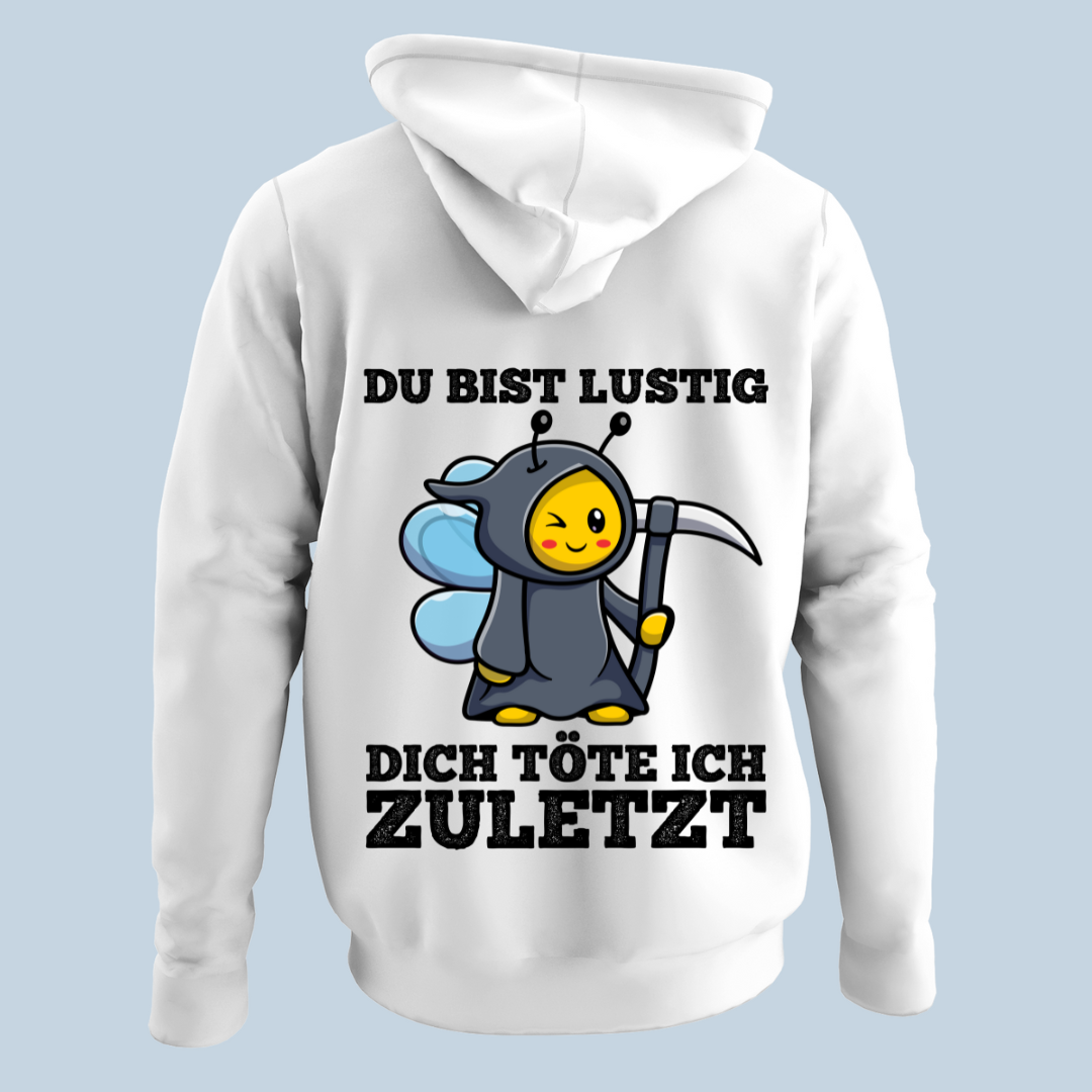 Lustig Sensenbiene - Hoodie Unisex Rückendruck