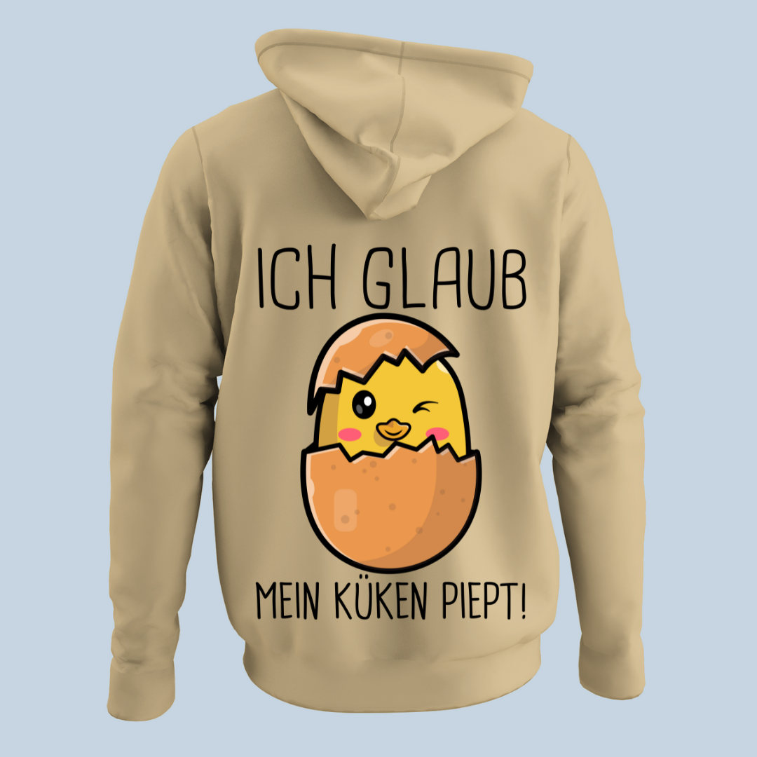 Küken Piept - Hoodie Unisex Rückendruck