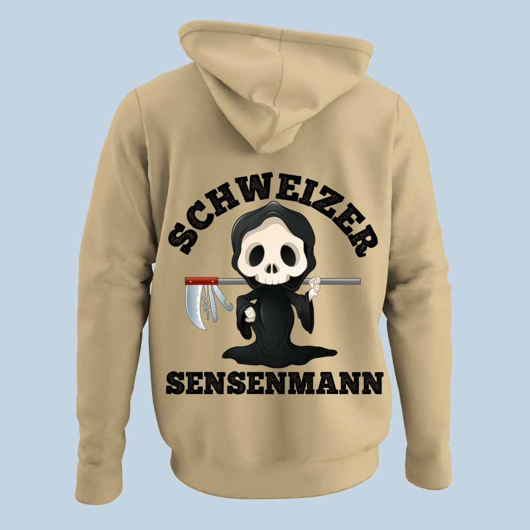 Schweizer Sensenmann - Hoodie Unisex Rückendruck