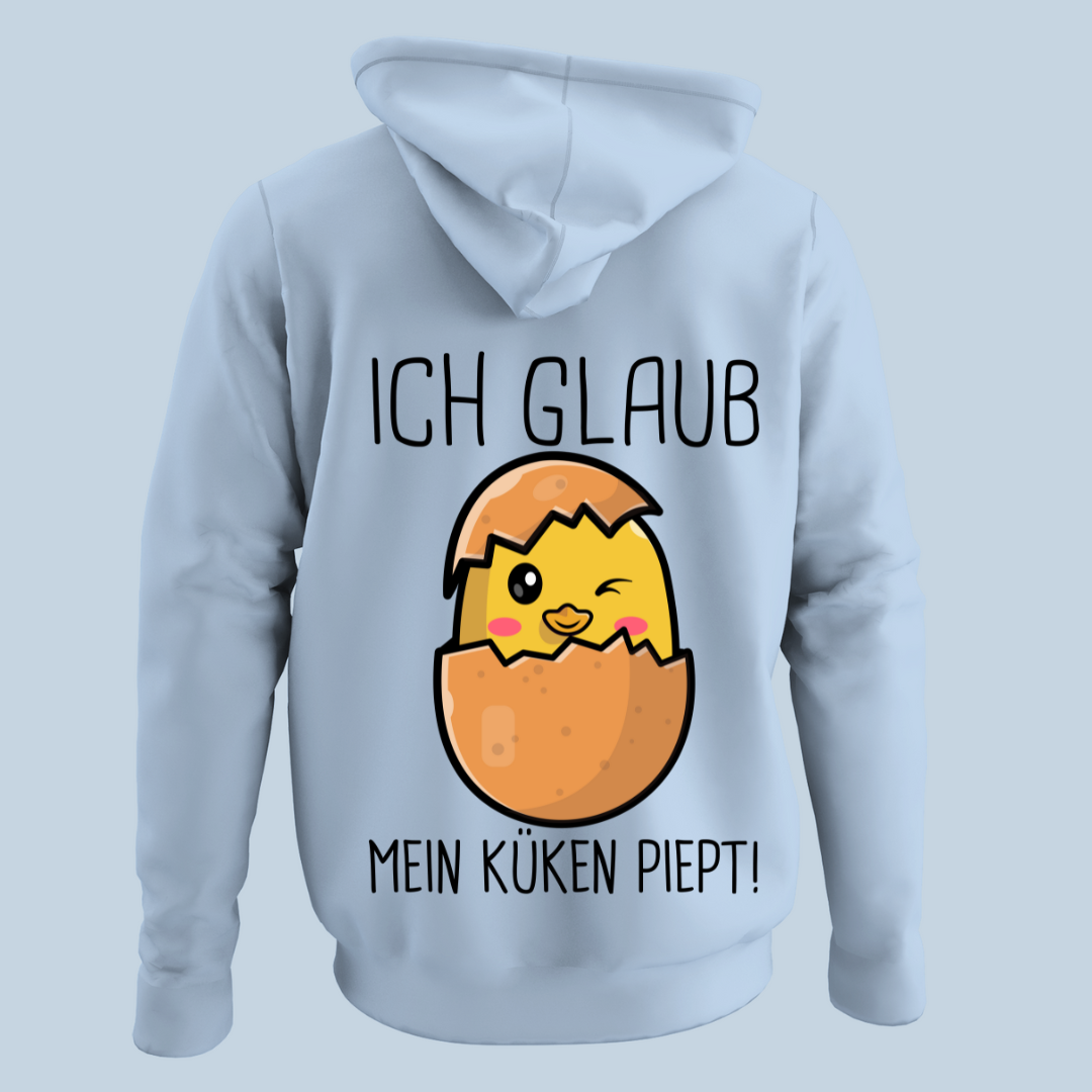Küken Piept - Hoodie Unisex Rückendruck