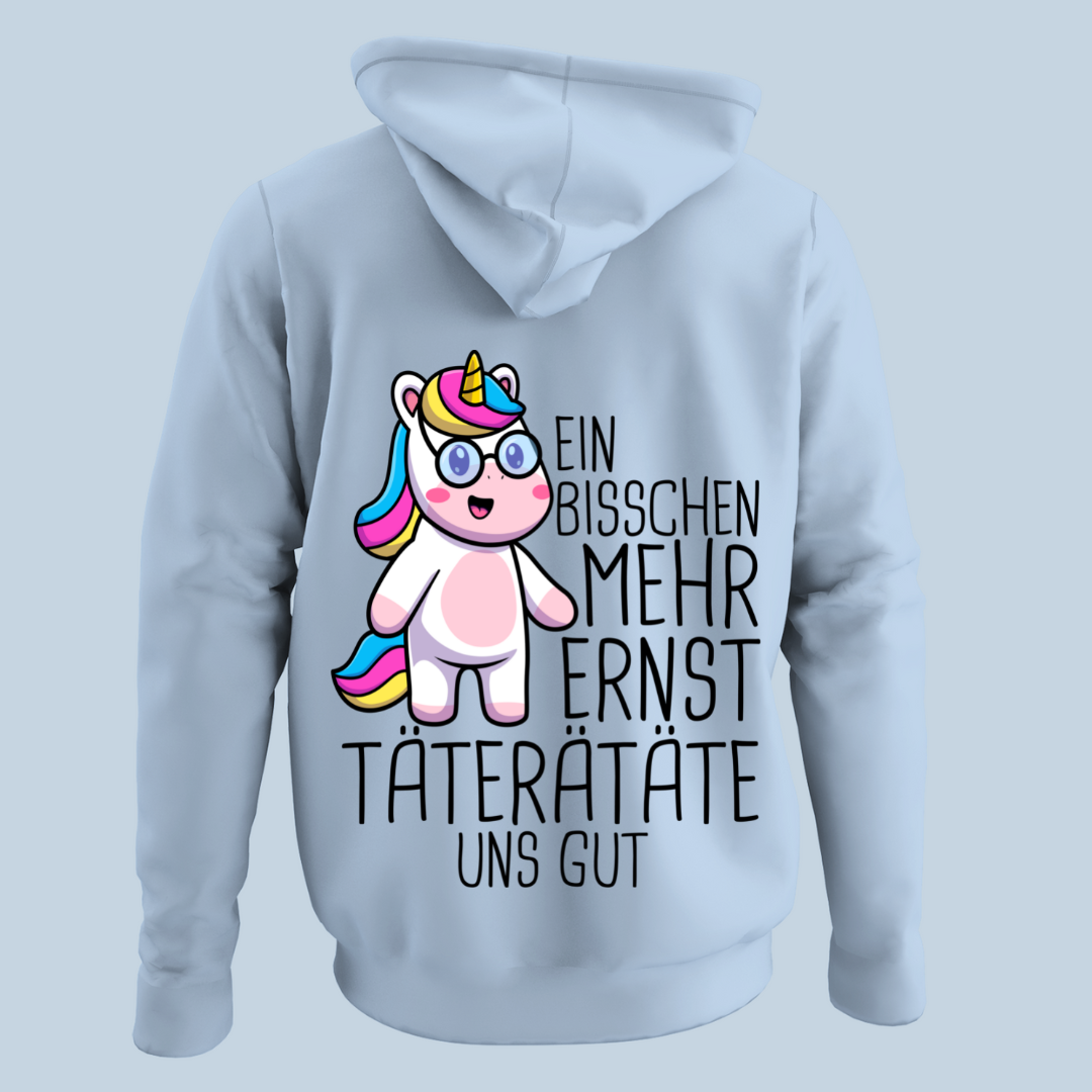 Ernst Einhorn - Hoodie Unisex Rückendruck
