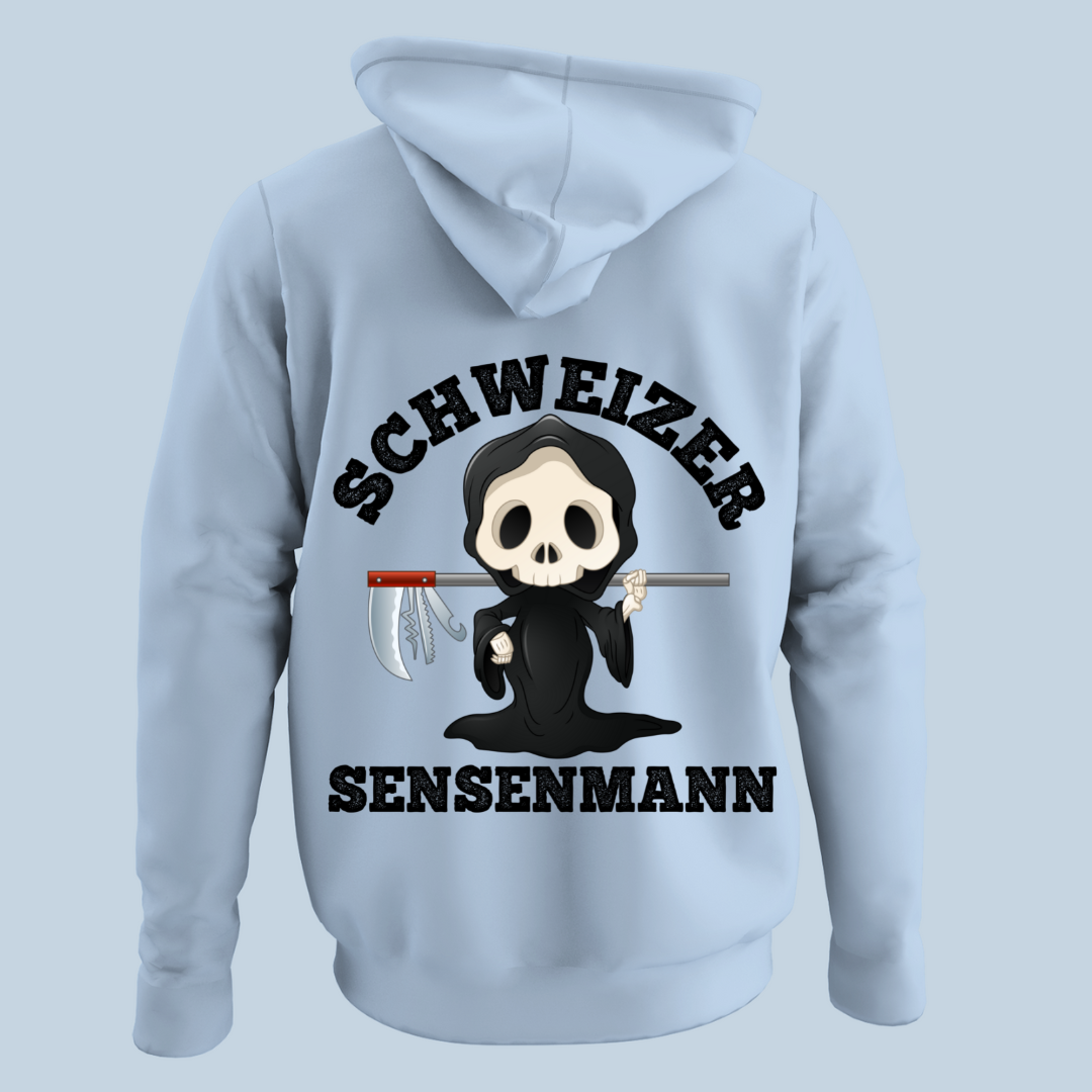 Schweizer Sensenmann - Hoodie Unisex Rückendruck