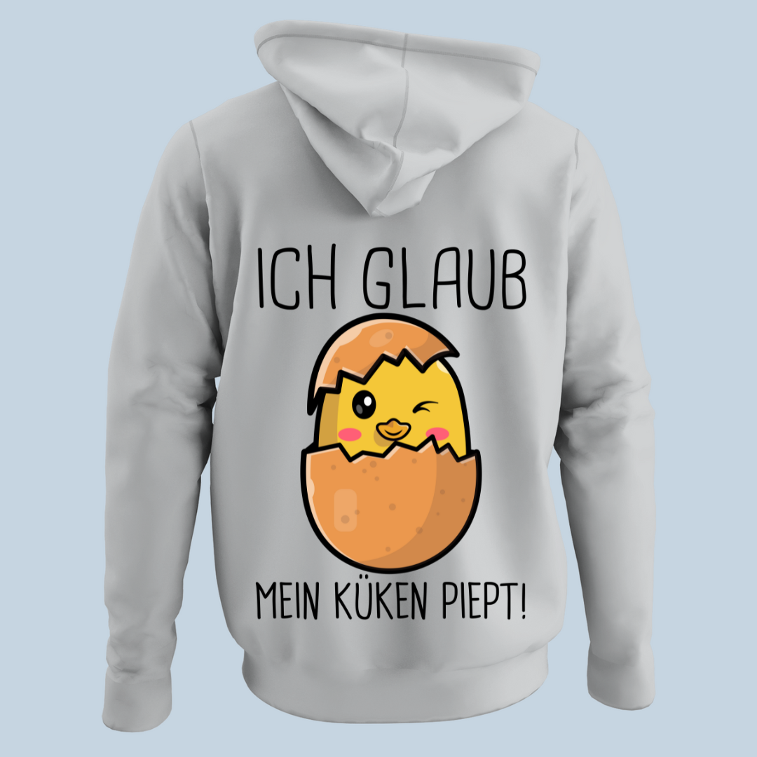 Küken Piept - Hoodie Unisex Rückendruck