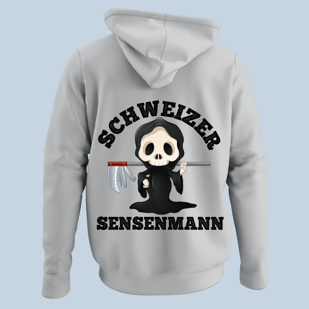 Schweizer Sensenmann - Hoodie Unisex Rückendruck