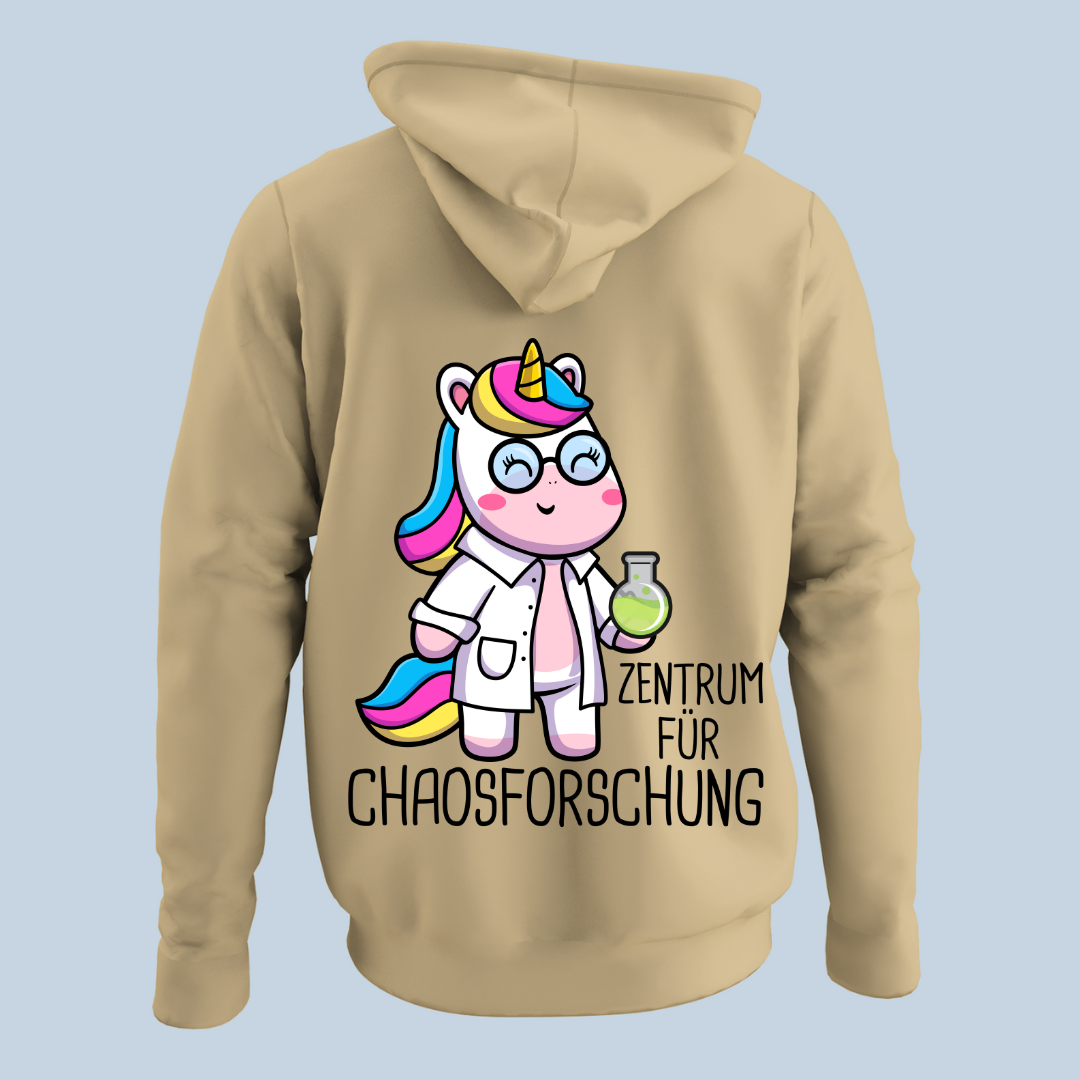 Chaosforschung Einhorn - Hoodie Unisex Rückendruck