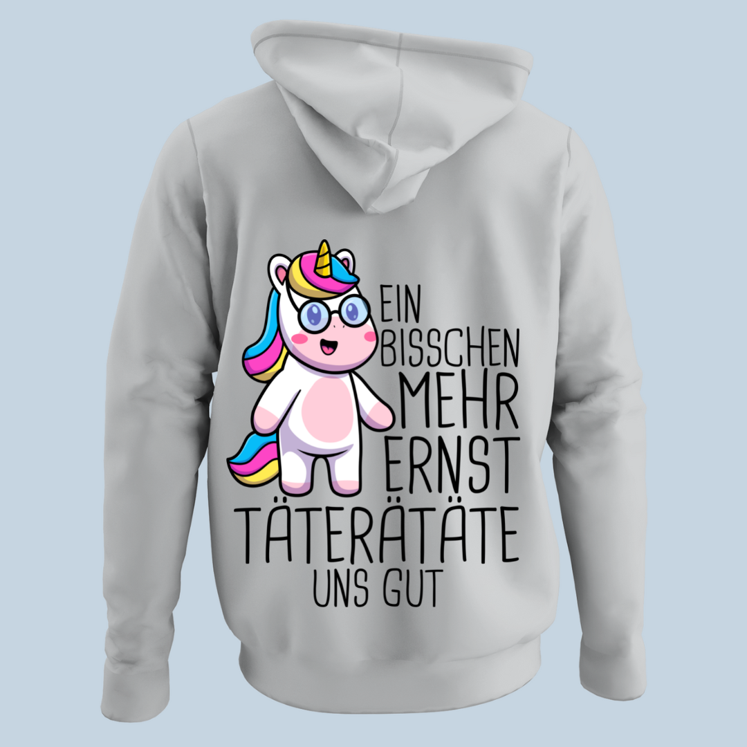 Ernst Einhorn - Hoodie Unisex Rückendruck