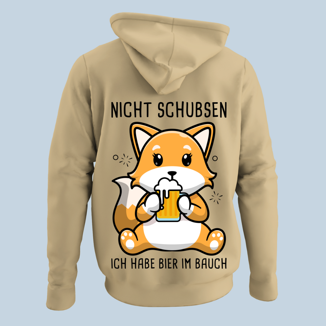 Bierbauch Fuchs - Hoodie Unisex Rückendruck