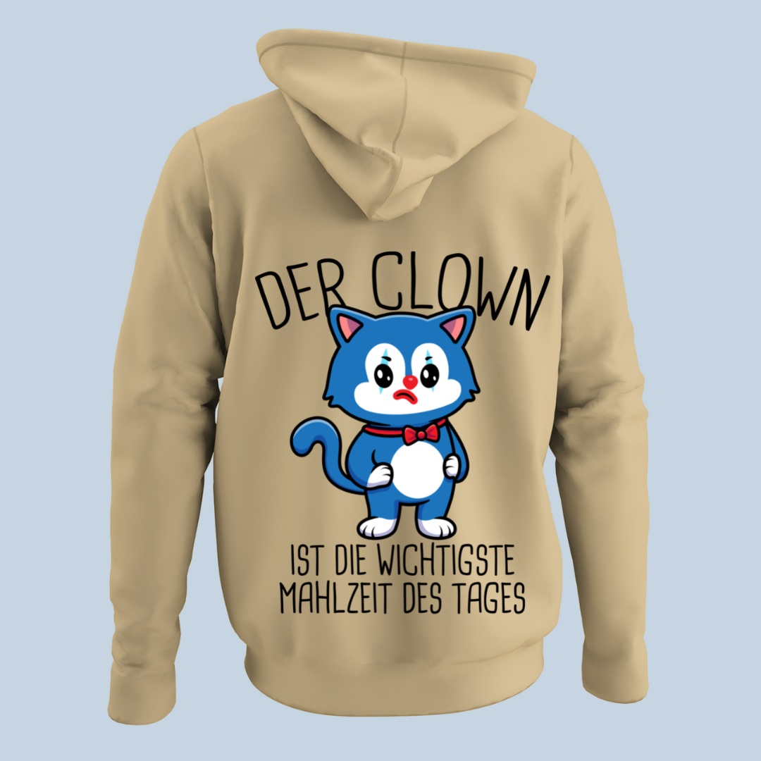 Clown Katze - Hoodie Unisex Rückendruck