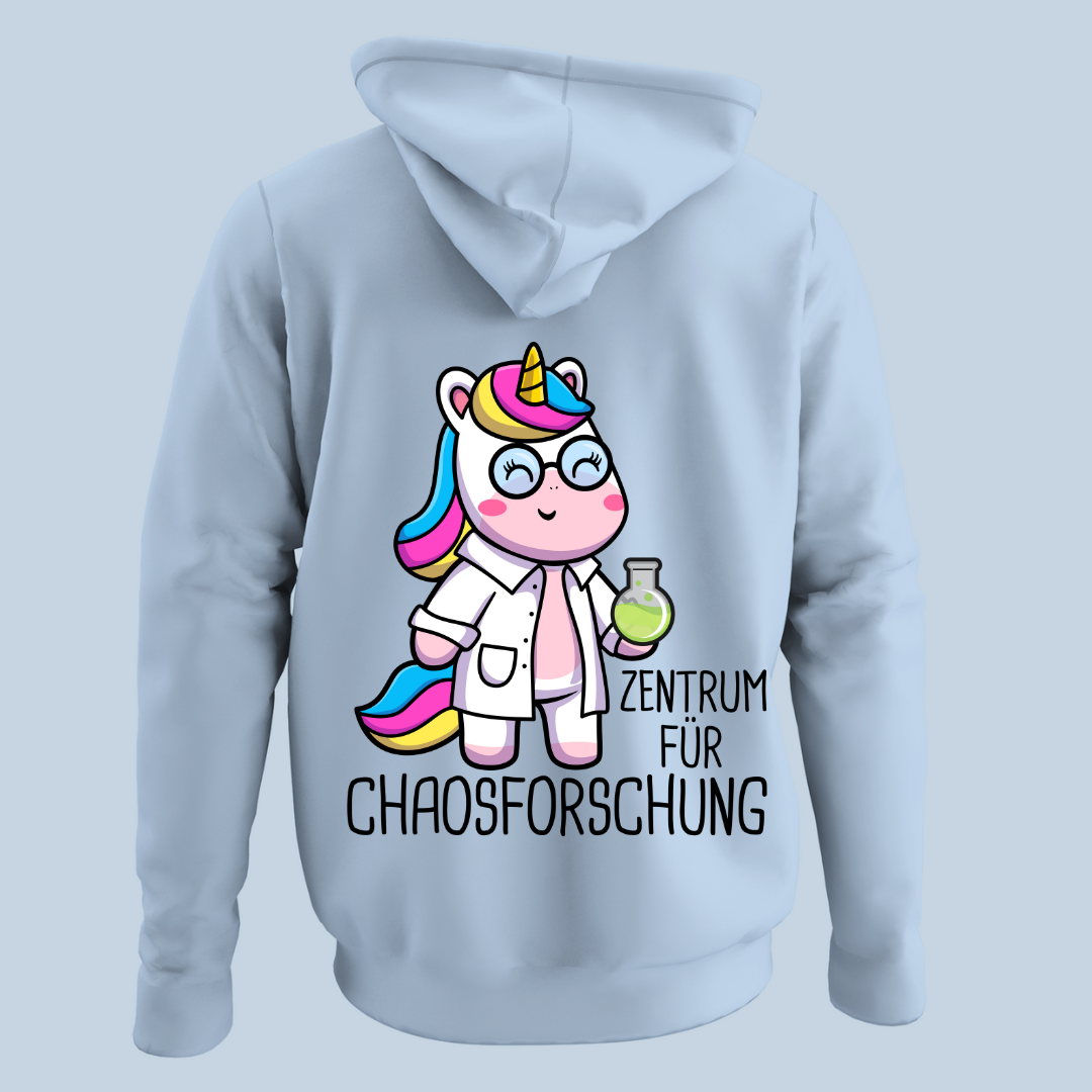 Chaosforschung Einhorn - Hoodie Unisex Rückendruck